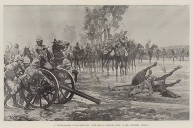 En rekognosering under vanskeligheter, med General Frenchs styrke i Colesberg-distriktet